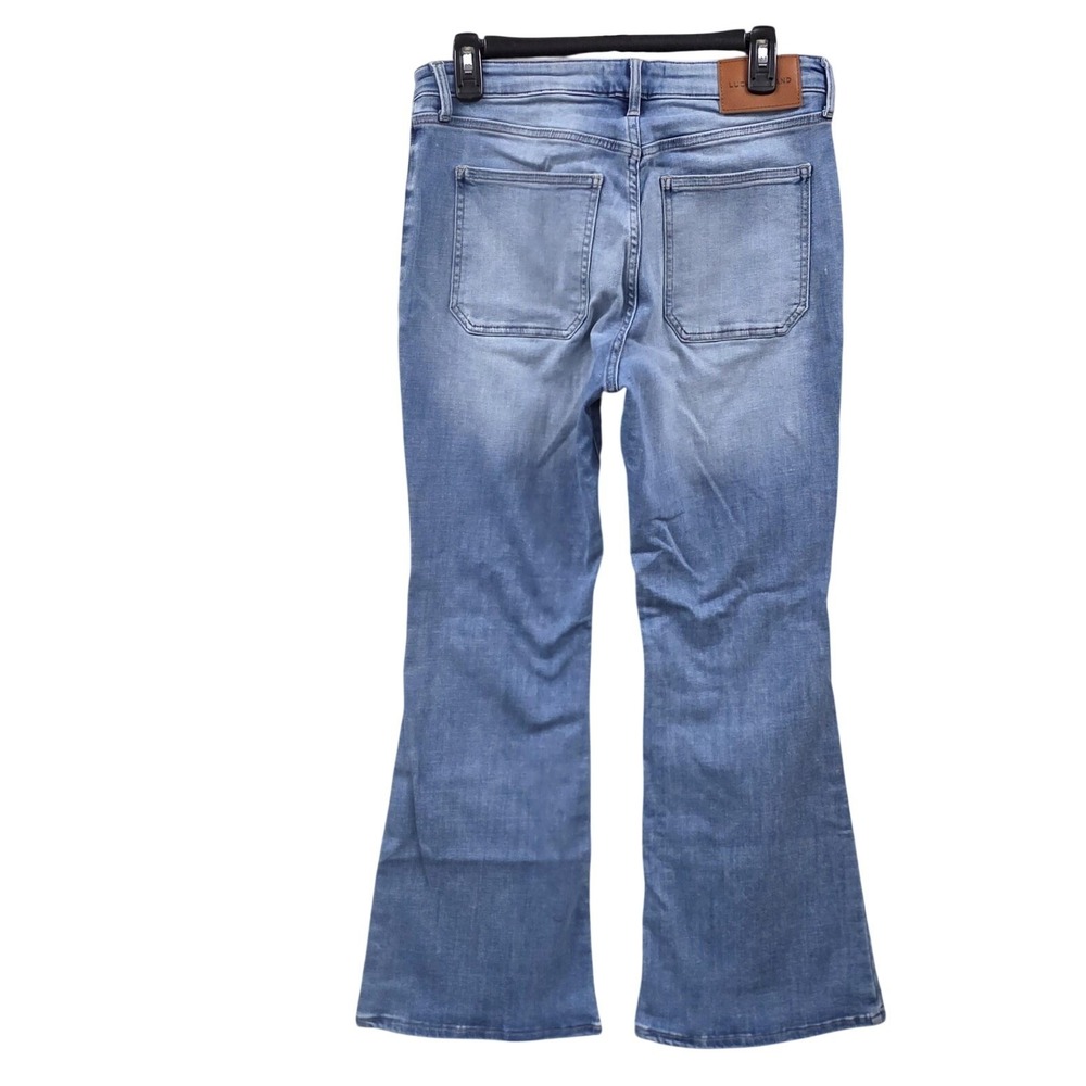Lucky Brand Stevie High Rise Flare Jeans Women 10/30A Light Wash Stretch Denim - Picture 3 of 10